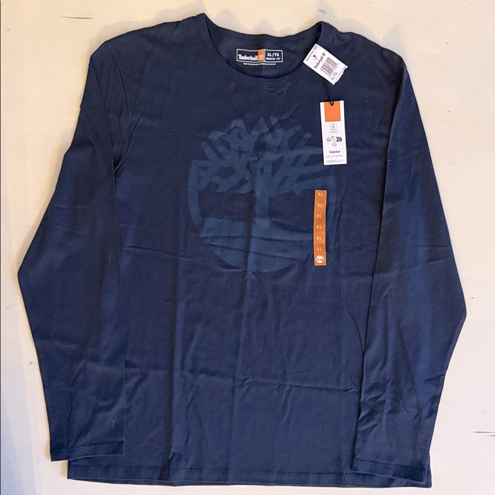 Timberland Navy Long Sleeve Shirt NWT sz XL & XXL